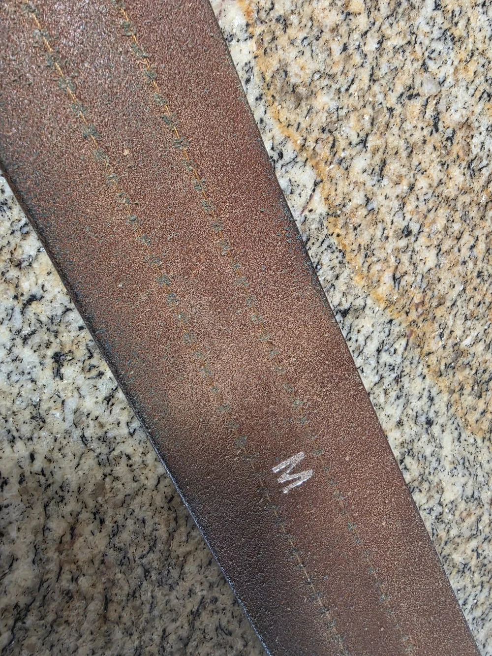 Classic Brown Leather Belt with Silver Buckle SML/MED